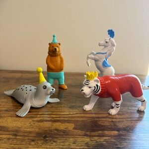 Target Bullseye Playground Circus Party Animal Figurines 4pc Set